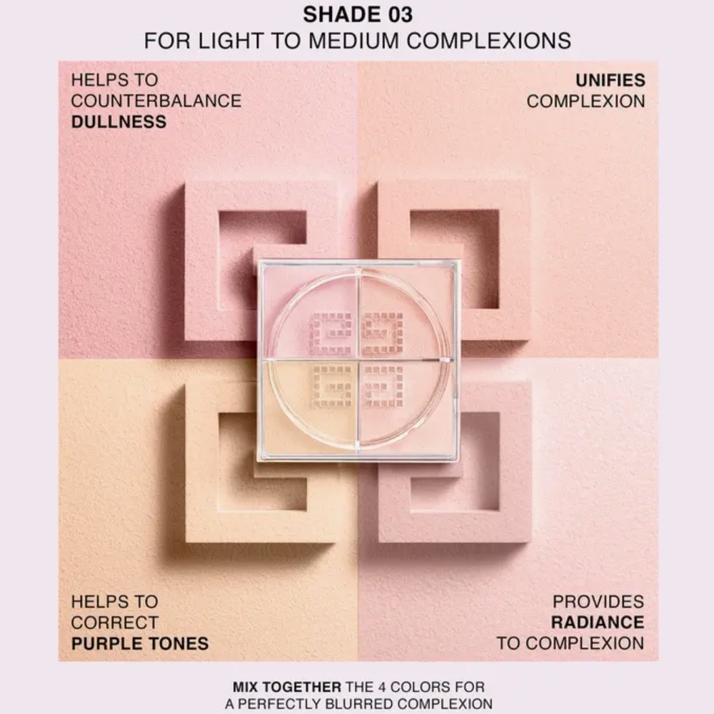 Givenchy Prisme Libre Illuminating & Color-Correcting Loose Powder Voile Rose 03 - Picture 3 of 3